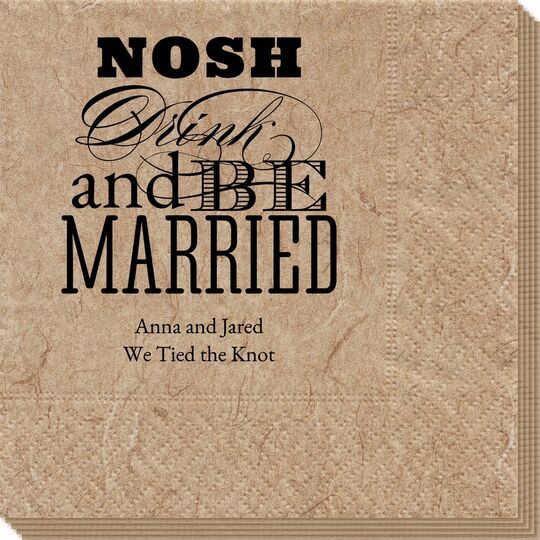 Nosh Drink and Be Married Bali Napkins